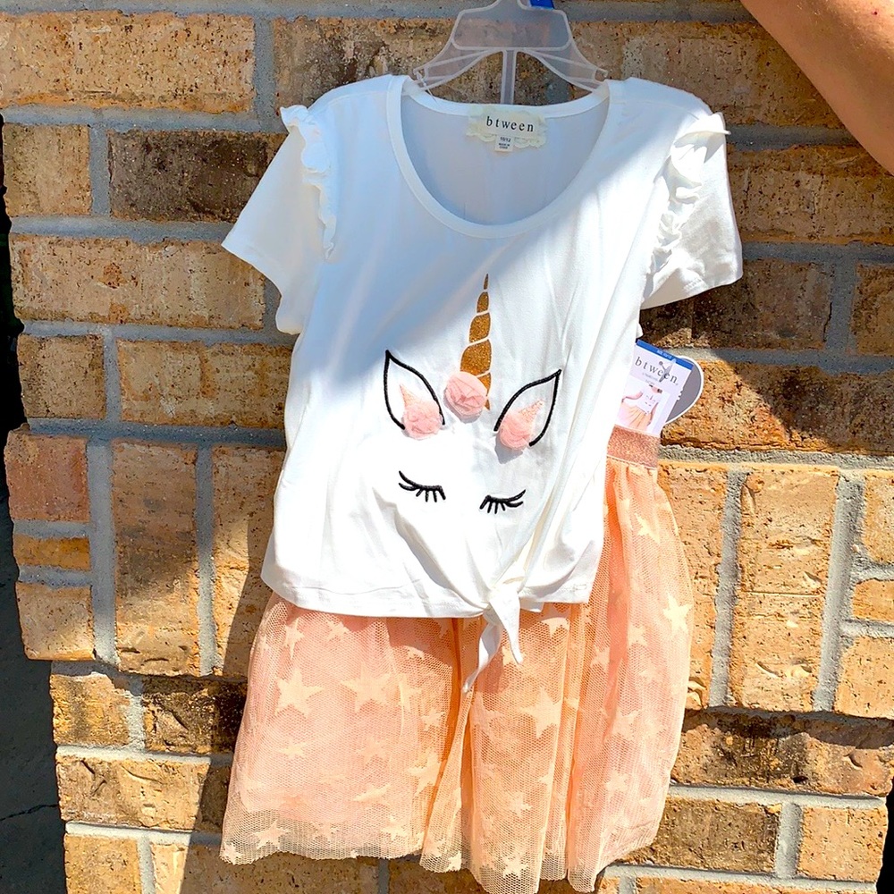 2 piece kids tutu dress